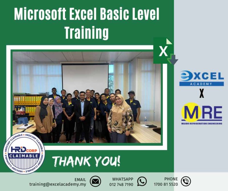 [HRD Corp Claimable Course] Microsoft Excel Basic Level Major